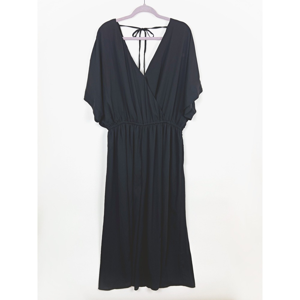 ModCloth Arrive & Thrive Surplice Wide Leg Jumpsuit 2X